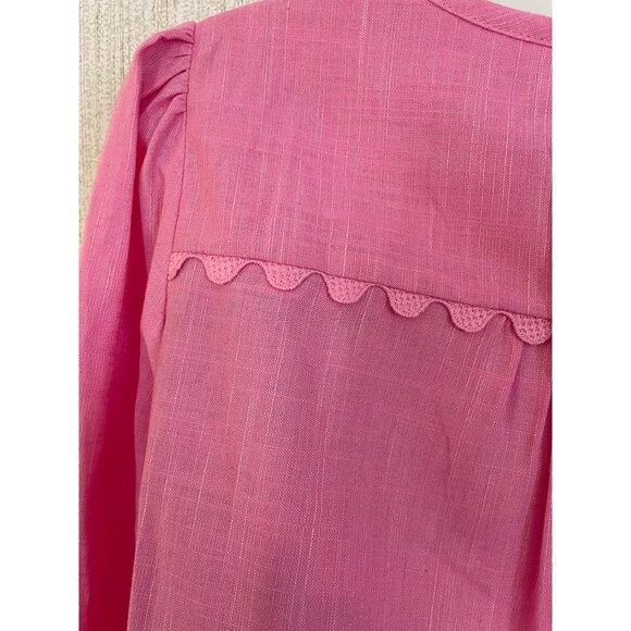 Crown & Ivy Pink Sky Scalloped Top Belk Fashion Woven Line XXL - Picture 6 of 15